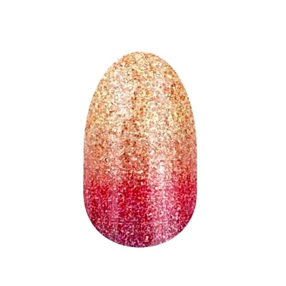 Color Street Nail Strips Sparkly Ombré Gold 2 Fuchsia-Sunset Boulevard 2 for $18 - Picture 2 of 8